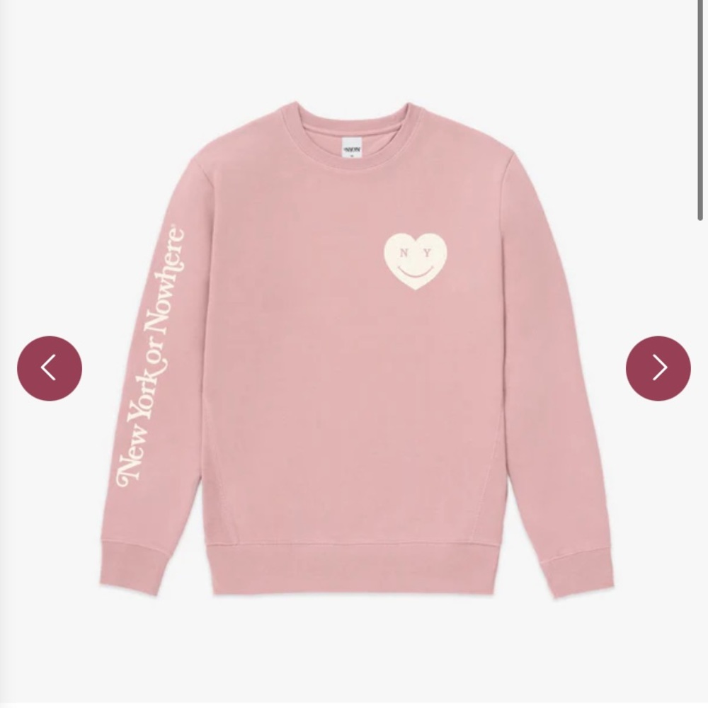 New York or Nowhere crewneck in pink L-XL